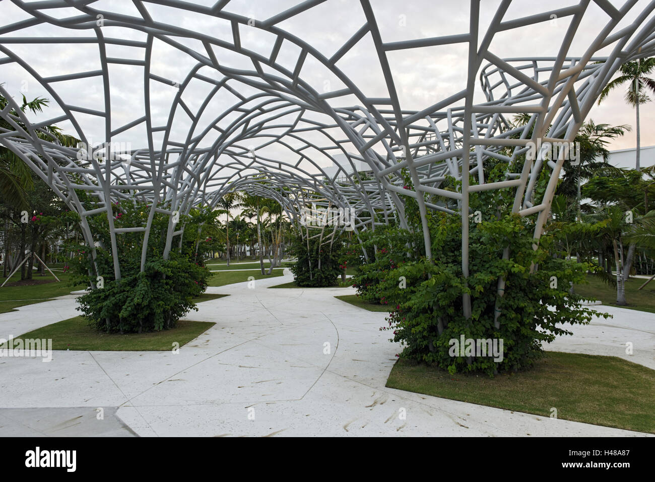 Parco di Miami Nuovo Mondo sinfonia, 17th Street, South Beach di Miami, Miami, Florida, STATI UNITI D'AMERICA, Foto Stock