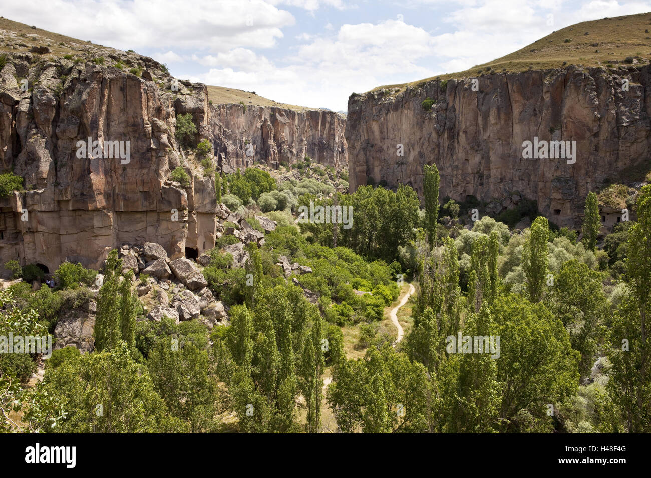 Turchia, Cappadocia, provincia di Aksaray, Ihlara valley, Foto Stock