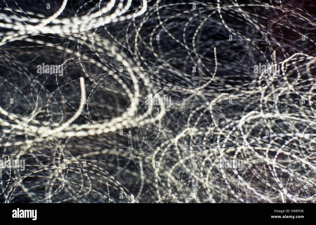 Astrazione, la luce elettrica, b / W, Foto Stock