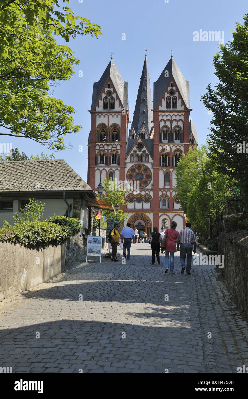 Cattedrale di St Georg, Limburg del Lahn, Hessen, Germania, Foto Stock