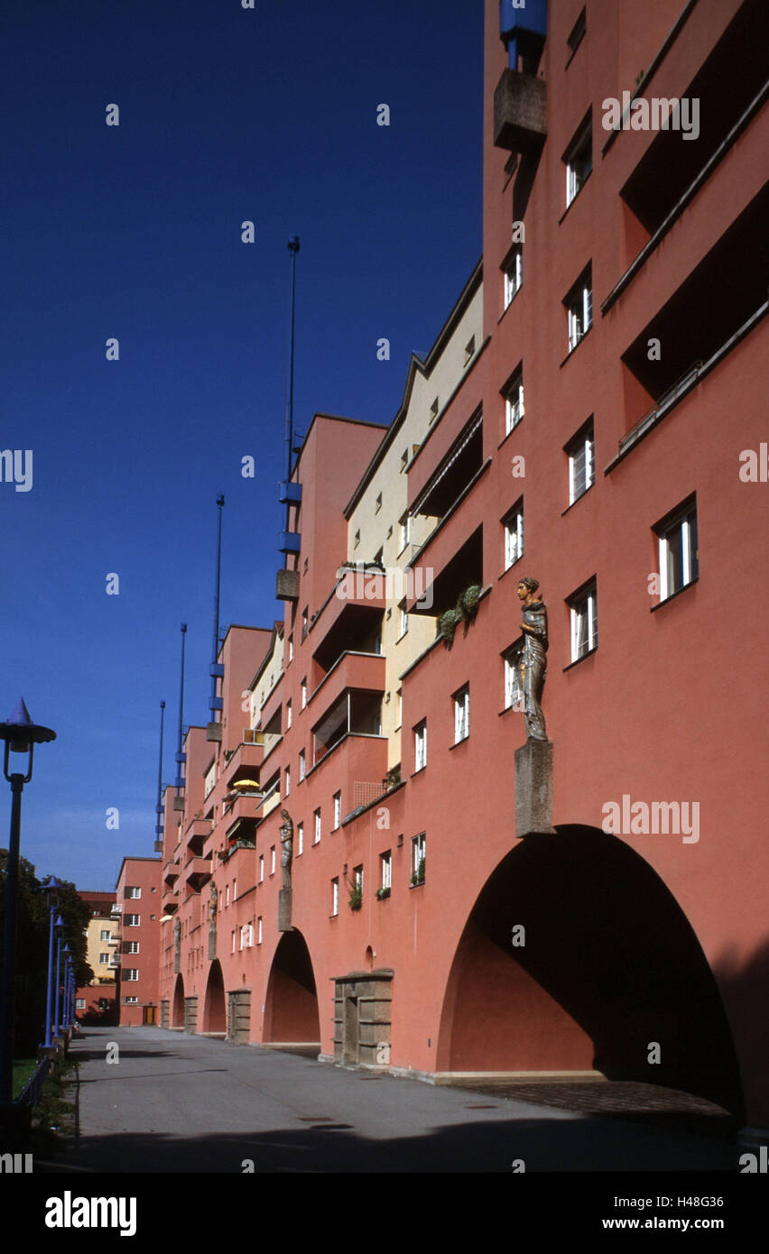 Austria, Vienna Döbling, Karl Marx della corte, si accumula nel 1927-1930, Foto Stock