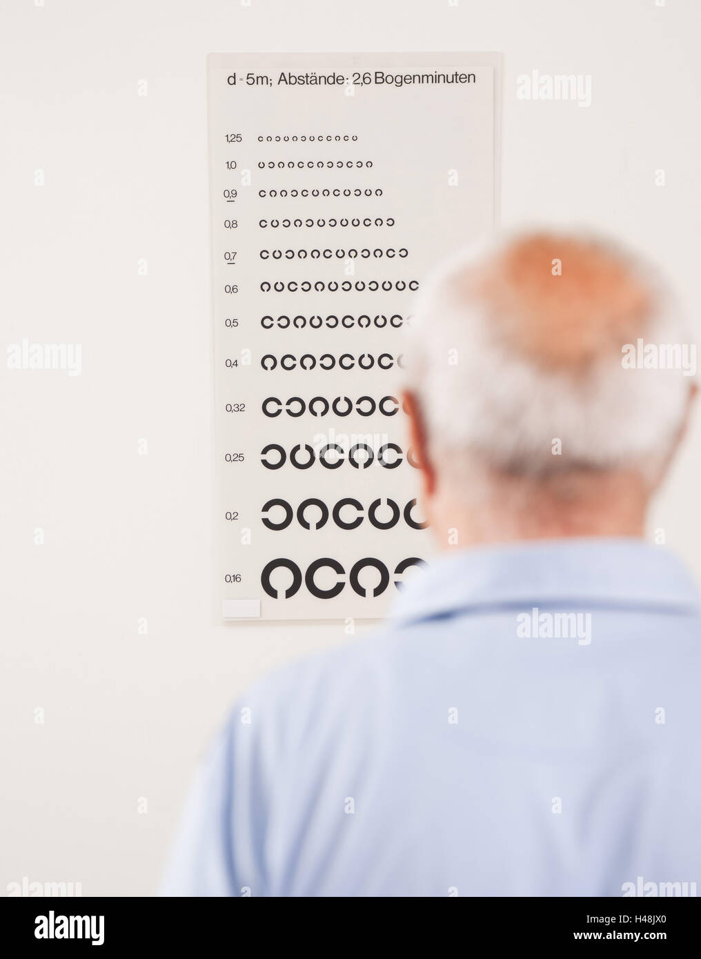 Boss con il test visivo, Foto Stock