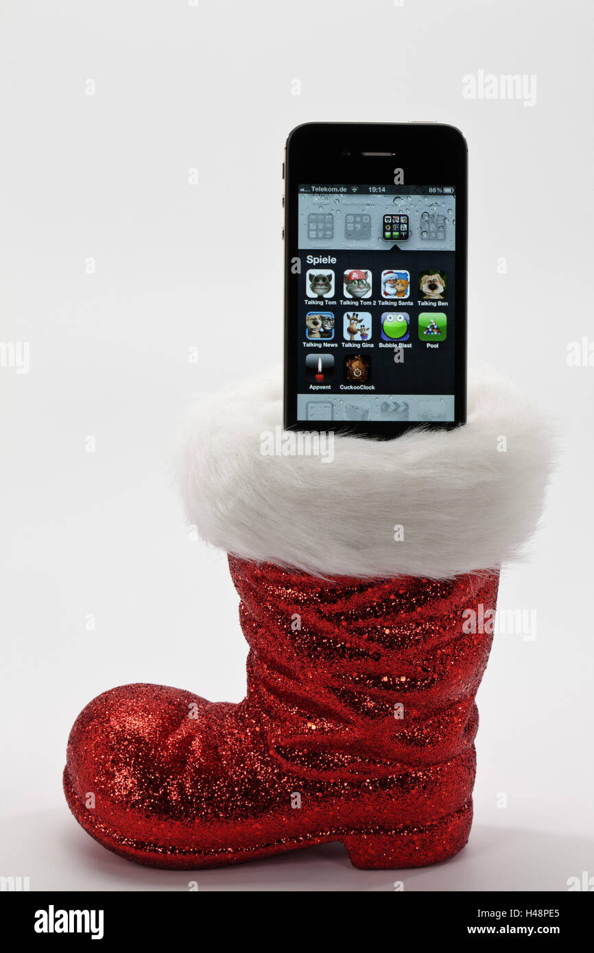 Nicholas boot, iPhone 4S. Foto Stock