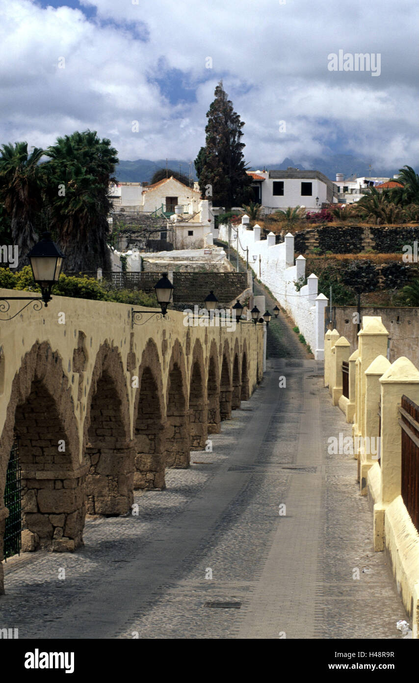 Spagna, grana Canaria, Telde, acquedotto lungo la chiamata Ines Chemida, Foto Stock