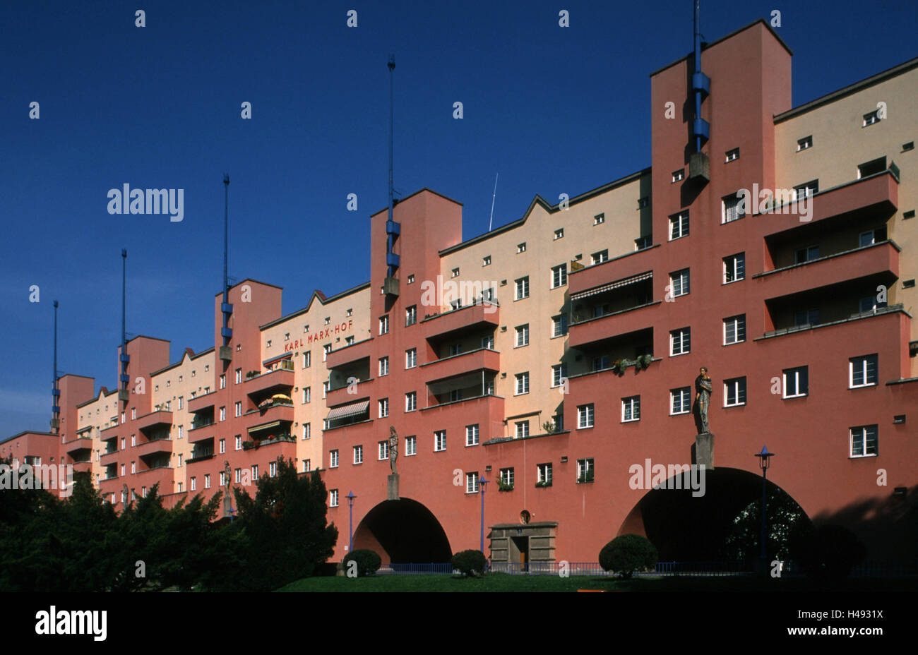 Austria, Vienna Döbling, Karl Marx della corte, si accumula nel 1927-1930, Foto Stock