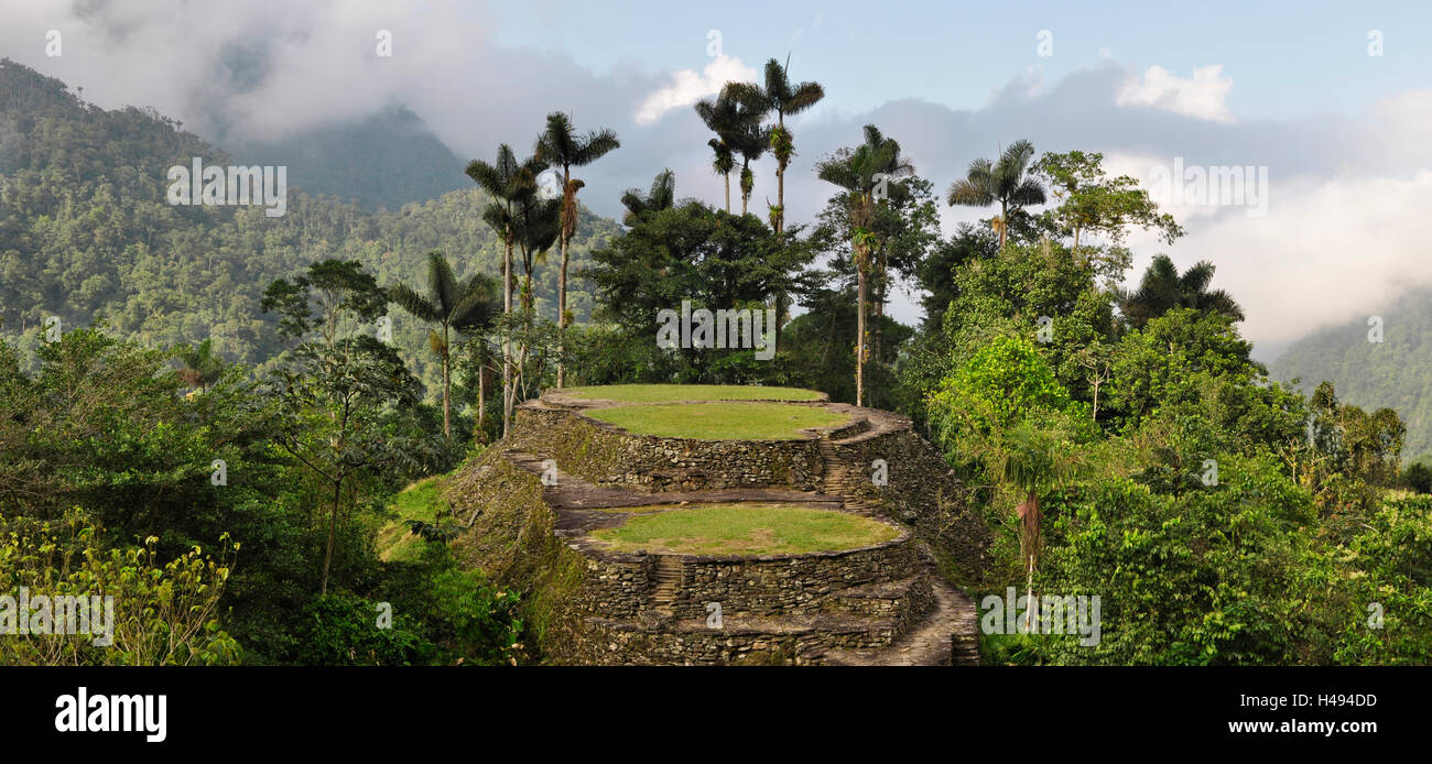 Ciudad Perdida, Santa Marta, Colombia Foto Stock