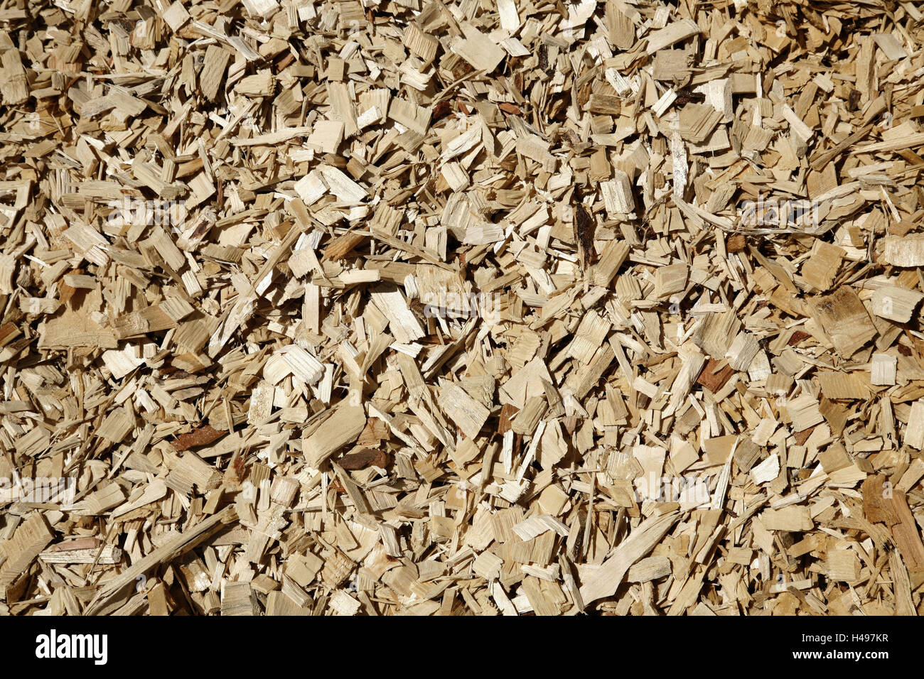 Hack cotoletta, medium close-up, legno, riscaldamento, riscaldamento in legno, hack cotoletta riscaldamento, efficienza, l'ambiente, la cura dell'ambiente, spazio copia, sfondo, sminuzzato, Costoletta di legno, Foto Stock