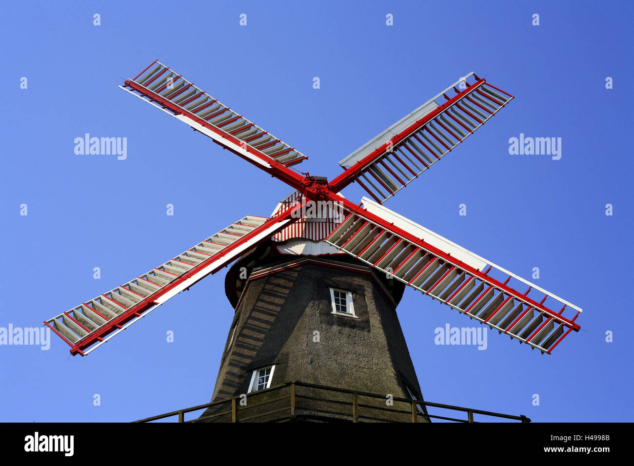 Germania, Bremen, Bremen-upper nuovo territorio, windmill Foto Stock
