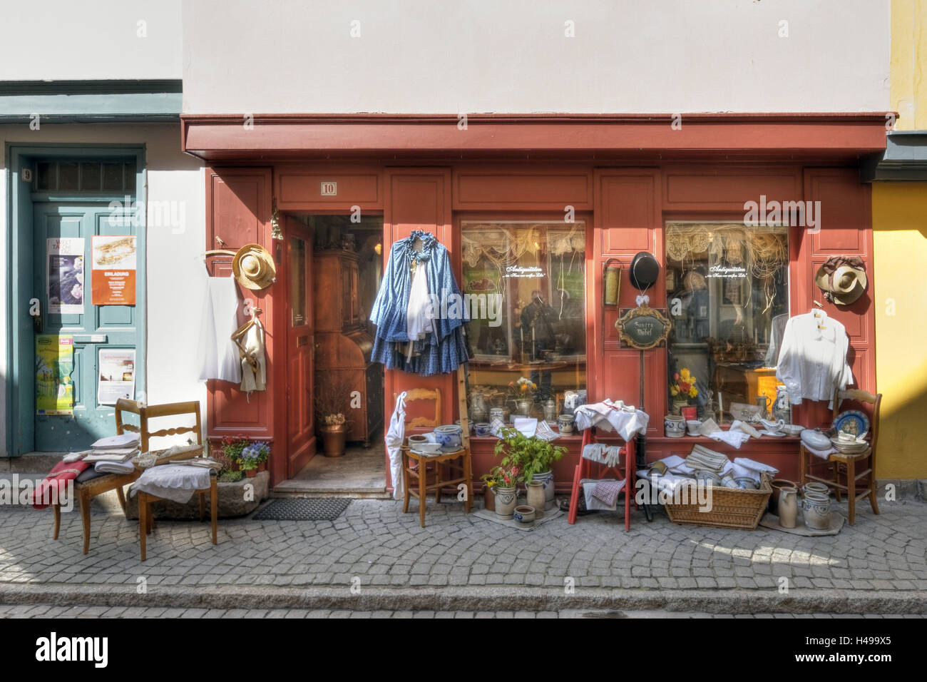 In Germania, in Turingia, Erfurt, negozio di vendita al dettaglio, vetrina, spese, street, Foto Stock