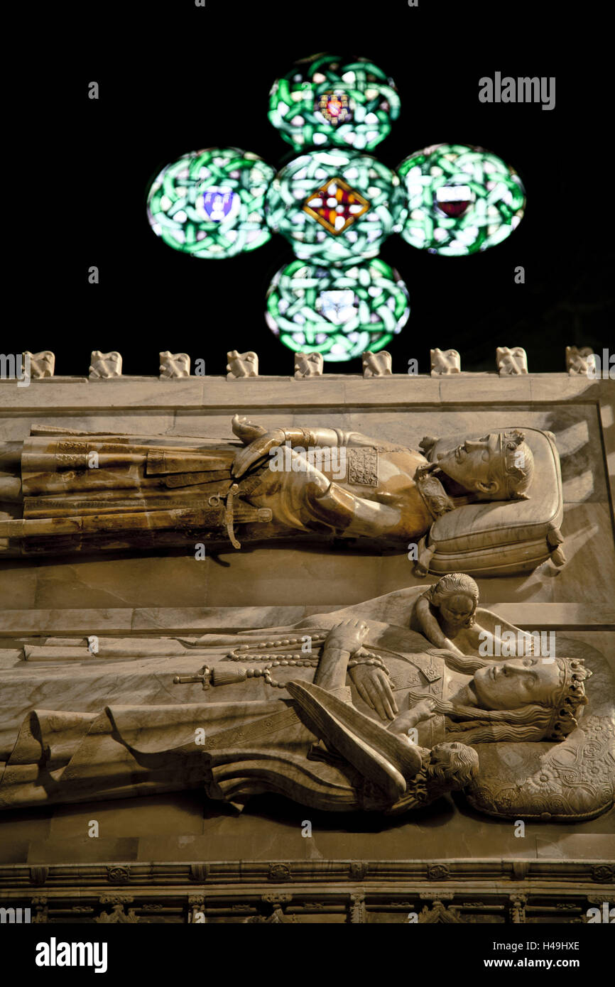 Il monastero di Poblet, parte dell'itinerario cistercense 'Ruta del Císter', provincia di Tarragona, Catalogna, Spagna, Foto Stock