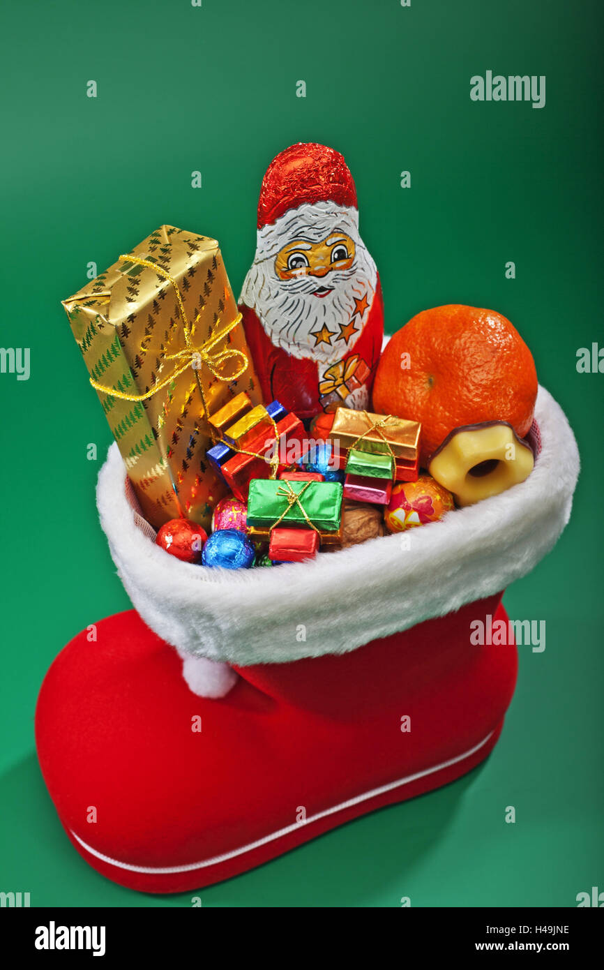 Nicholas boot, ripiene, dolci, Foto Stock
