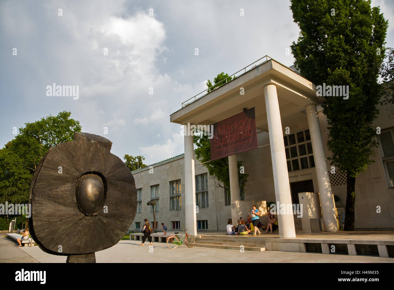 Il Museo di Arte Moderna (Moderna Galerija) a Ljubljana, Slovenia. Foto Stock