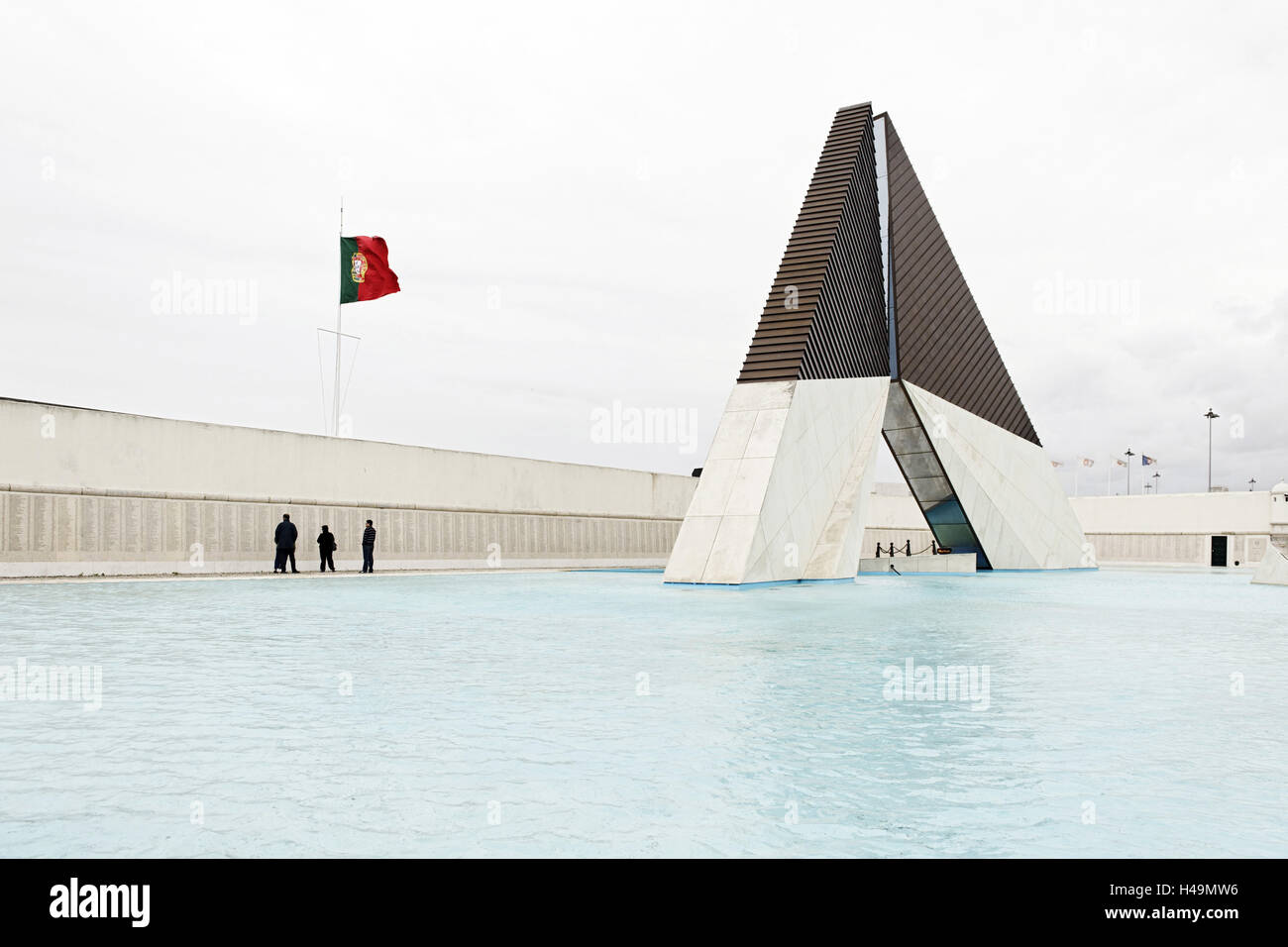 Monumento aos Combatentes da Guerra do Ultramar, Belem monumento di guerra, guardia, quartiere Belem, Lisbona, Portogallo Foto Stock