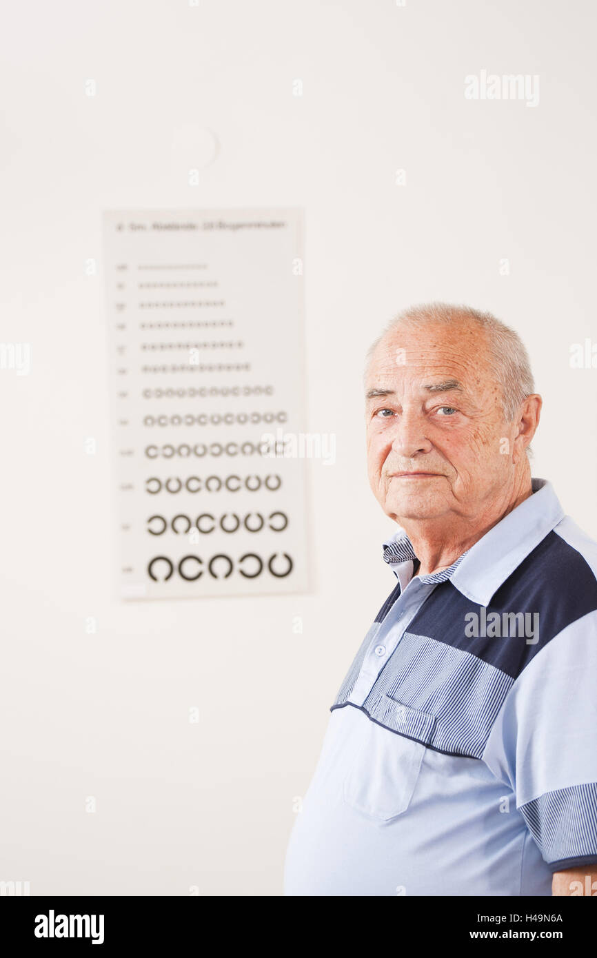 Boss con il test visivo, Foto Stock