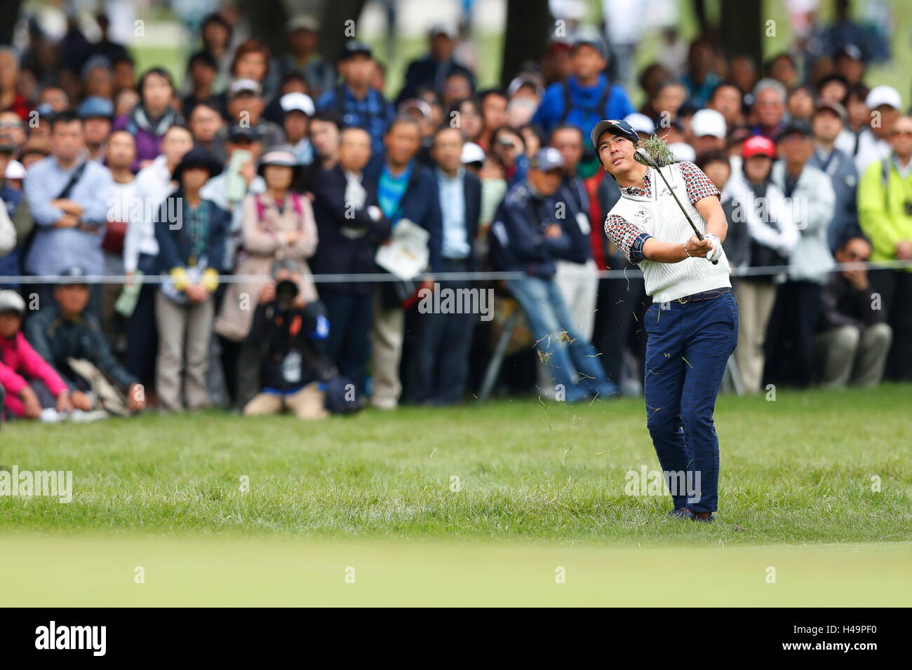 Sayama Golf Club, Saitama, Giappone. Xiii oct, 2016. Ryo Ishikawa, Ryo Ishikawa del Giappone durante il primo round del Giappone Open Golf Championship 2016 a Sayama Golf Club, Saitama, Giappone. Credito: NipponNews.net/AFLO/Alamy Live News Foto Stock