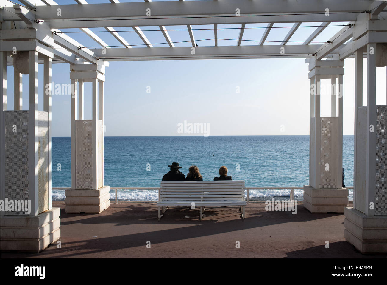 Francia - Cote d'Azur, Nizza Promenade del Anglais, Foto Stock