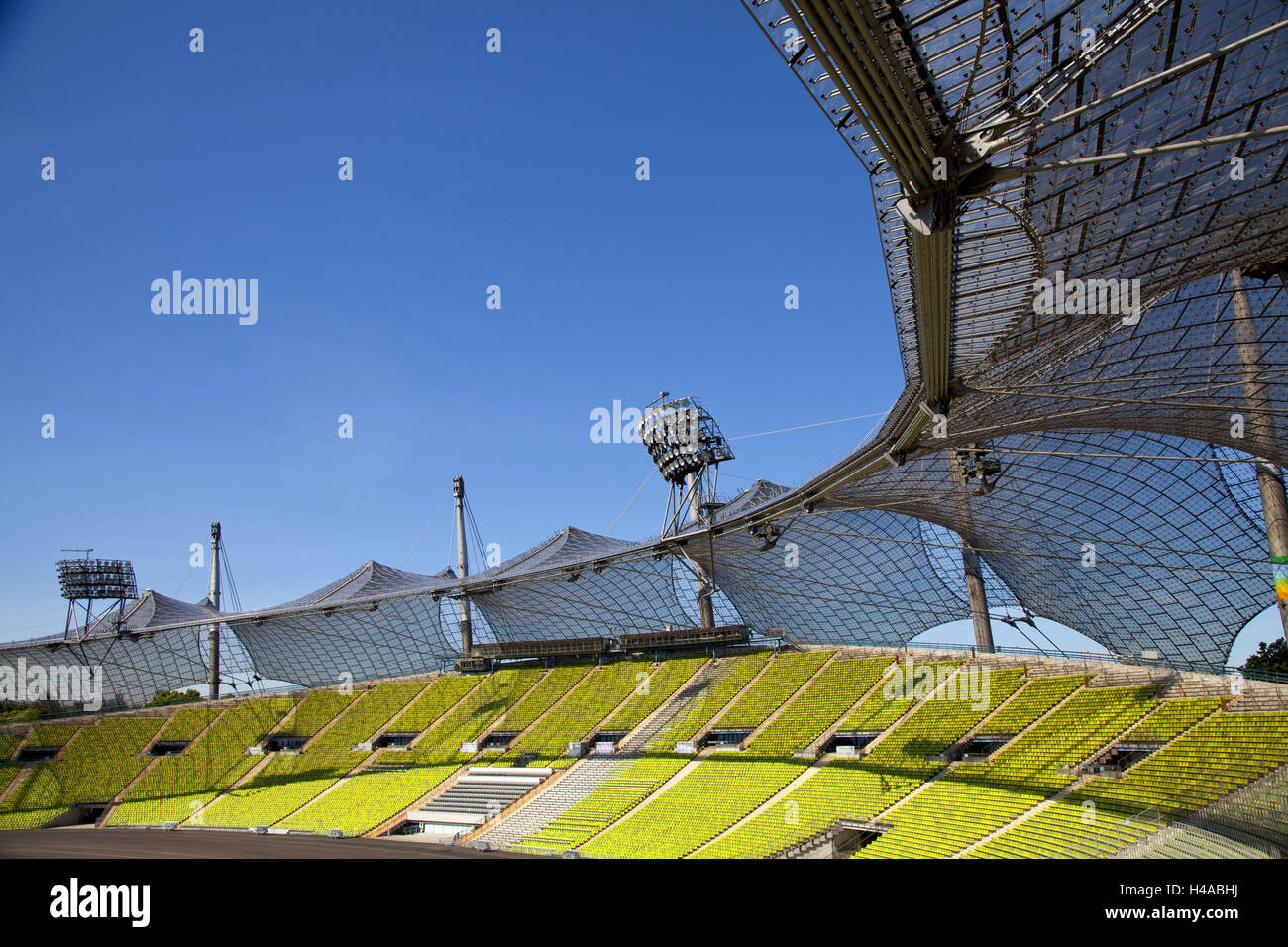 Stadio Olimpico, Monaco di Baviera, Germania, Europa Foto Stock