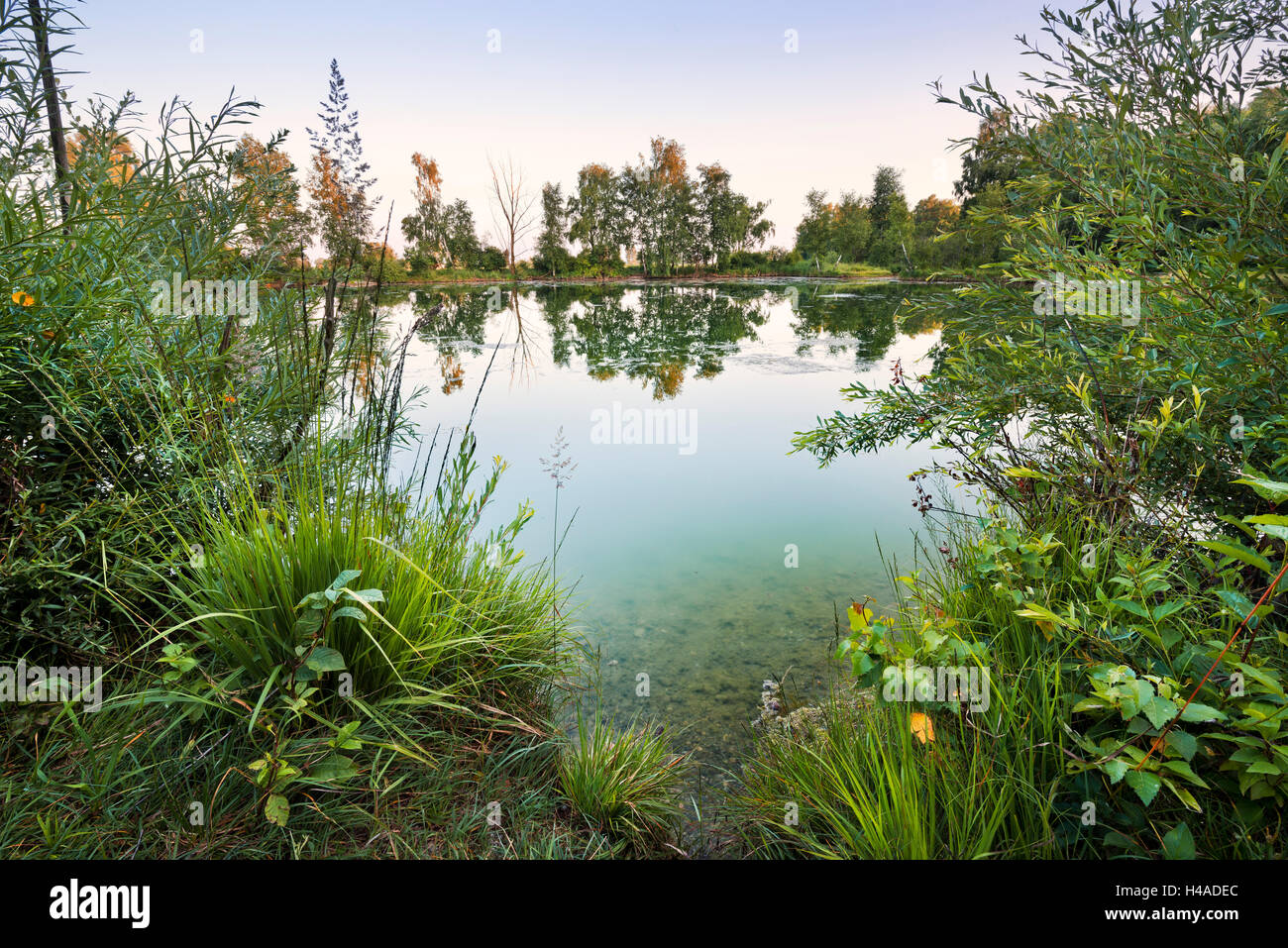 In Germania, in Baviera, 'Augsburg terra' (quartiere), sul lago Foto Stock