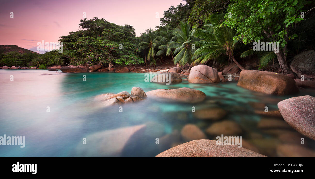 Seychelles, Oceano Indiano, costa, mare, Foto Stock