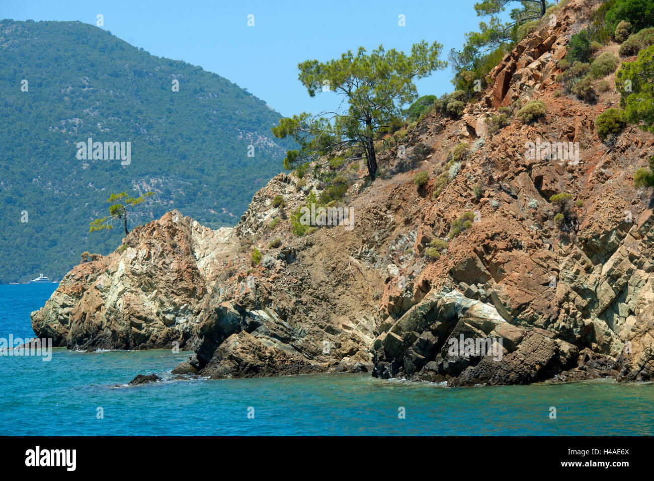 Turchia, Provincia di Mugla, Göcek, 12 Islanda tour, paesaggi costieri, Foto Stock