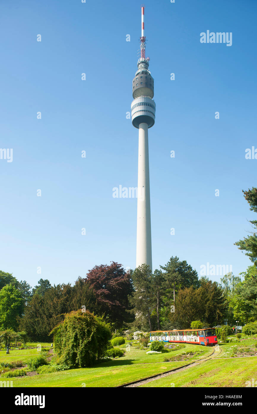 Germania, Dortmund, Vestfaliano park, Dortmund torre televisiva Florianturm, Foto Stock