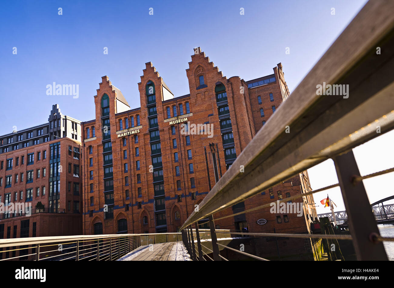 Germania, Amburgo, Speicherstadt, Hafencity, al museo marittimo Foto Stock