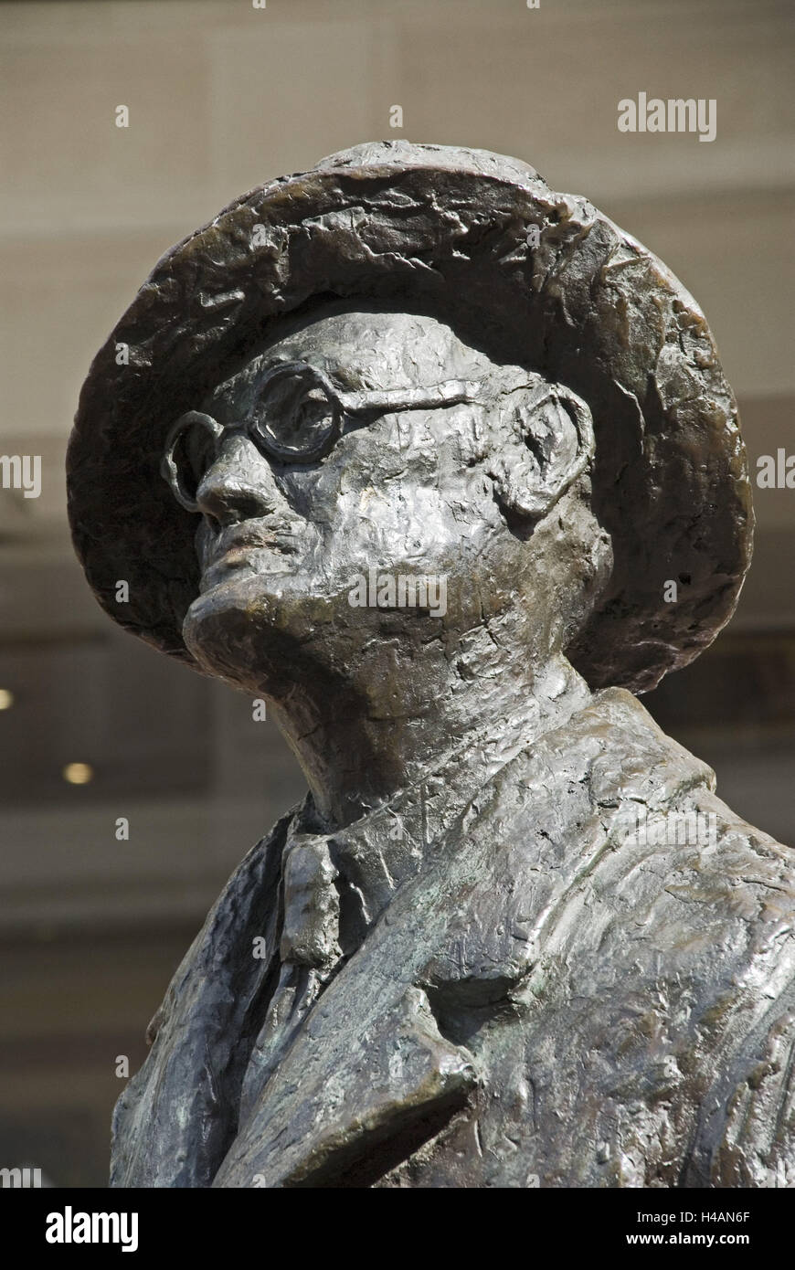 Irlanda, Dublino, monumento 'James Joyce', Foto Stock