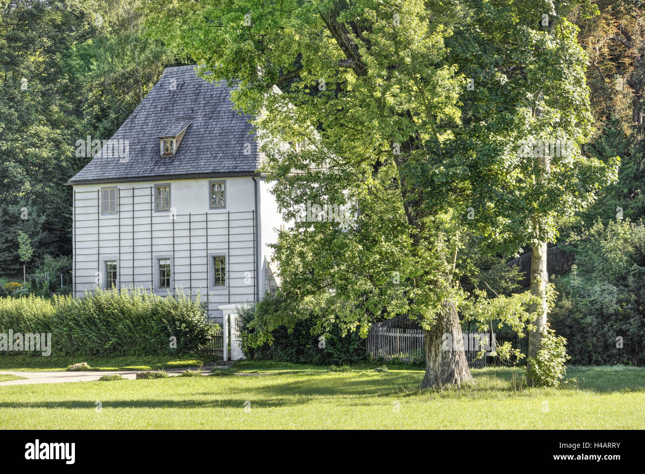 In Germania, in Turingia, Weimar, Goethe casa estiva, Foto Stock