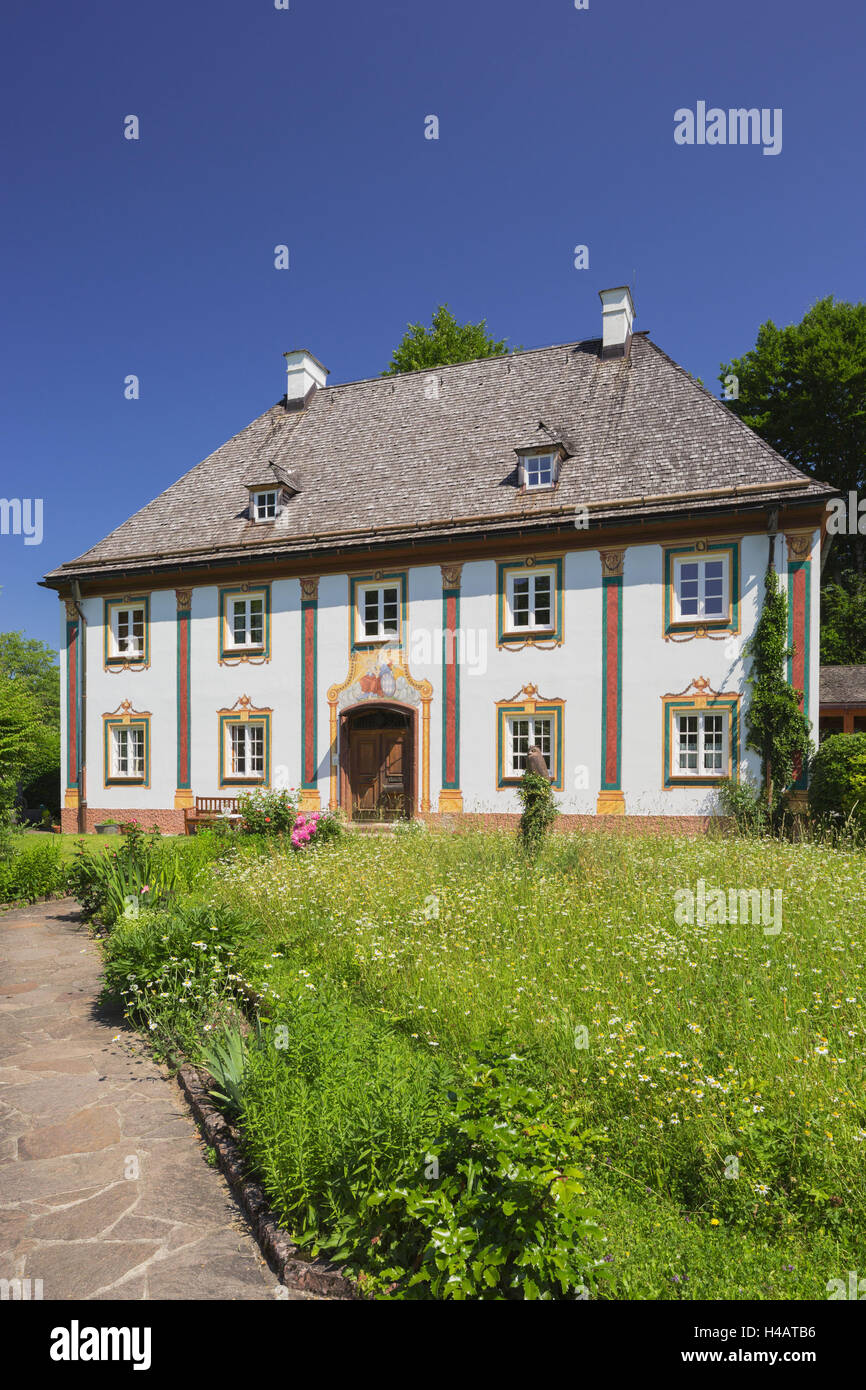 Bavarian sea navigation company headquarters at lake Königssee , Berchtesgadener Land district, Bavaria, Germany Foto Stock