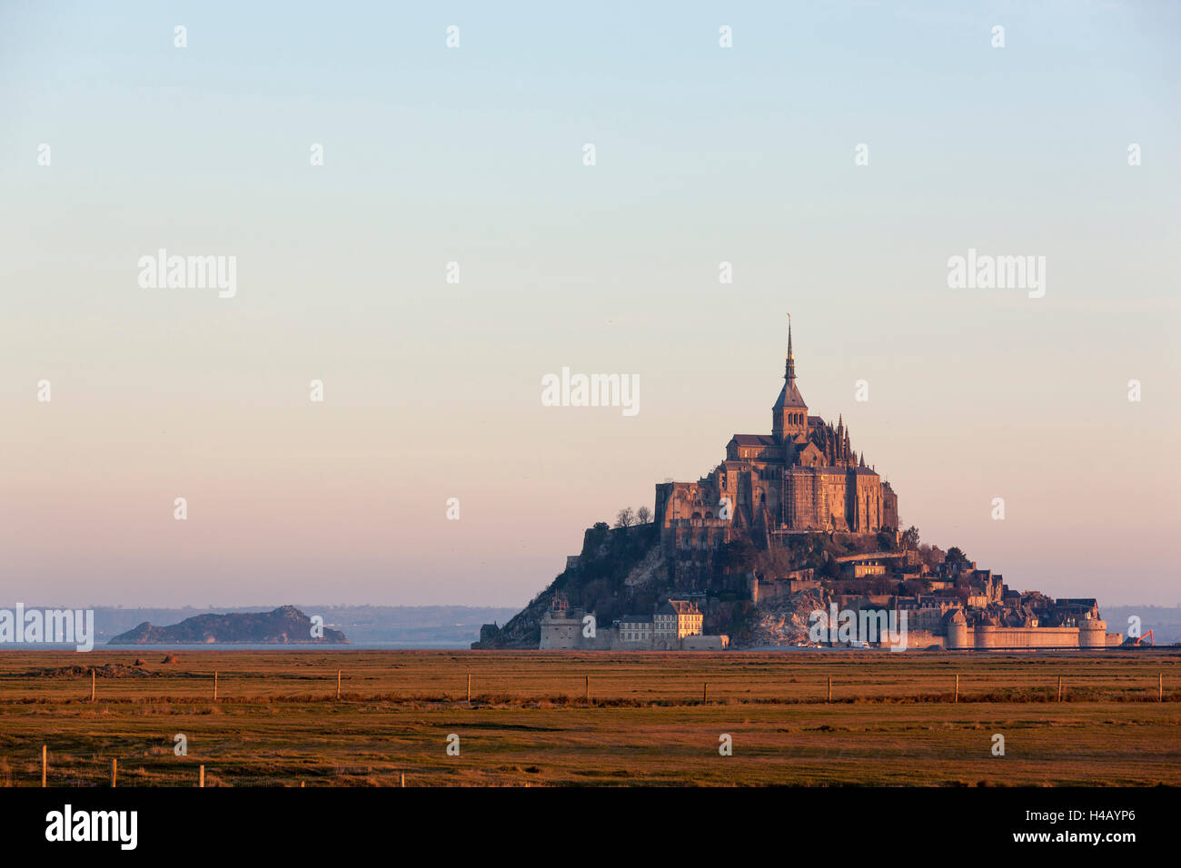 Le-Mont-Saint-Michel, Normandia, Francia Foto Stock