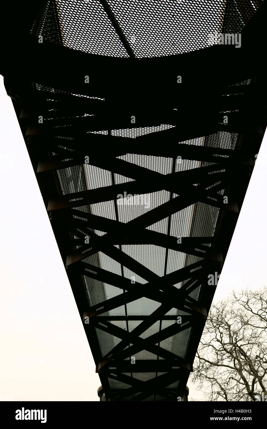 Arboreto, architettura, Treetop marciapiede, Rhizotron Foto Stock