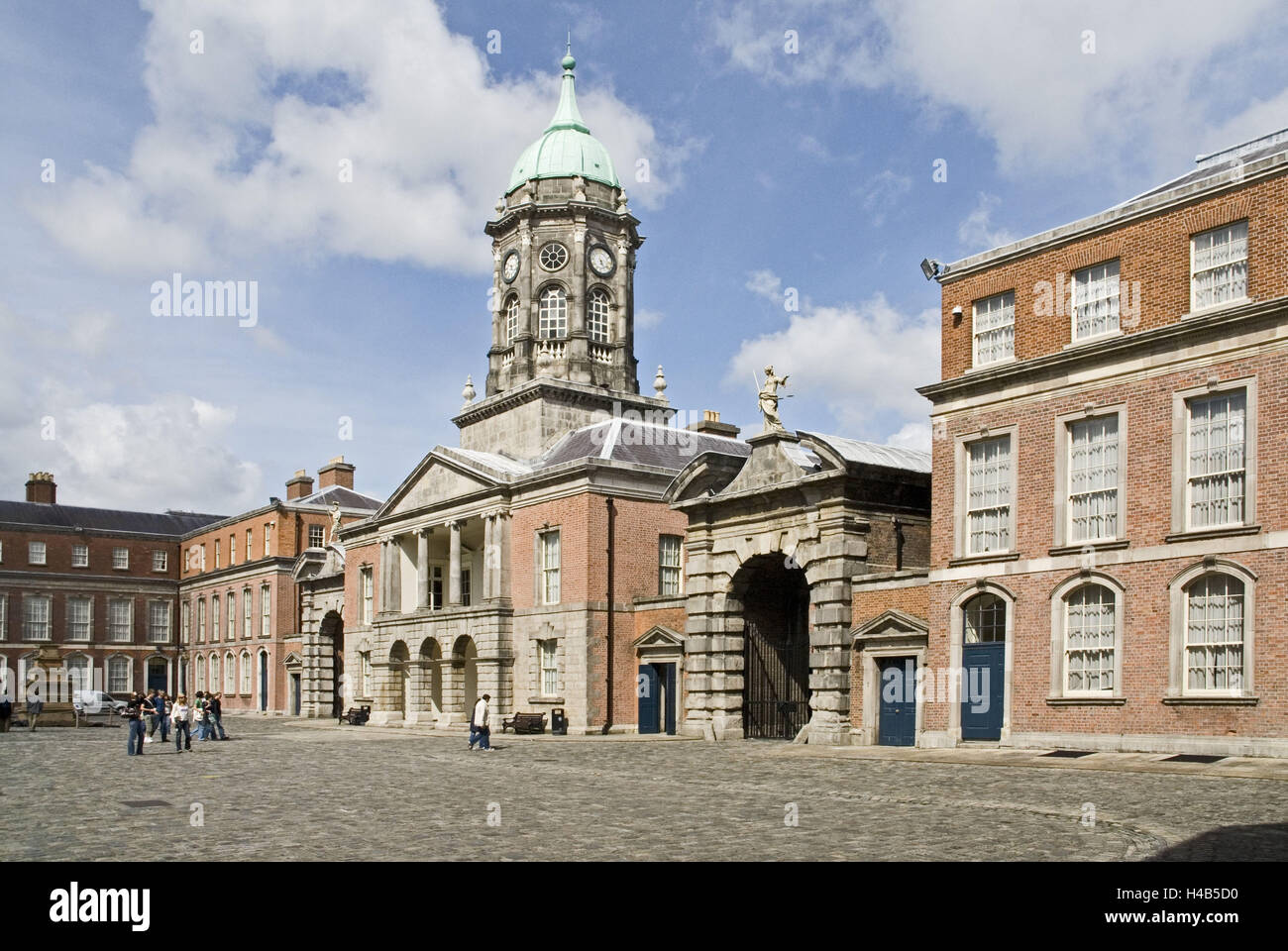 Irlanda, Dublino, il Castello di Dublino, corte, il castello di suono, "Bedford Tower", Foto Stock