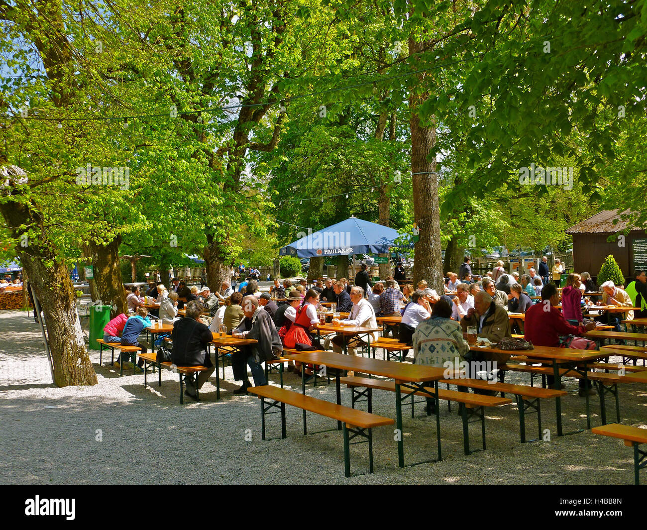 In Germania, in Baviera, forester house Kasten vicino a Stockdorf nel Forstenrieder Park Foto Stock