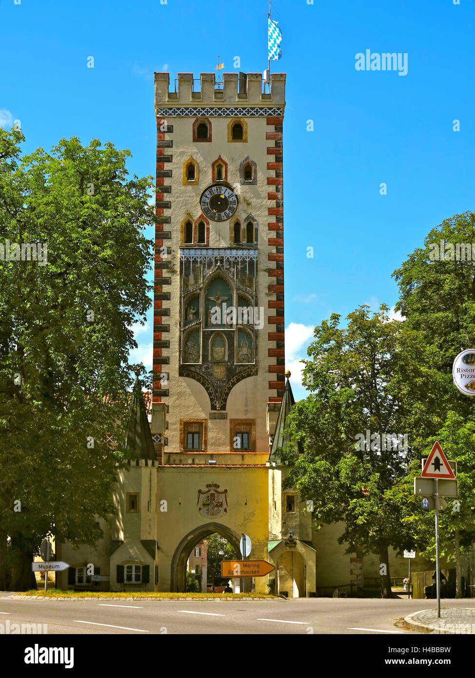 In Germania, in Baviera, Landsberg am Lech, Baiertor Foto Stock