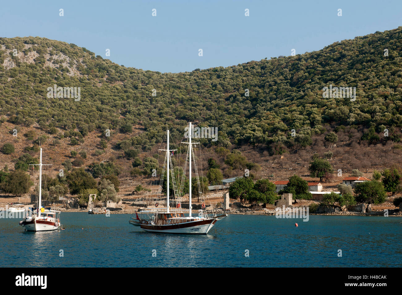 Turchia, Provincia di Mugla, Göcek, isola Tersane Foto Stock