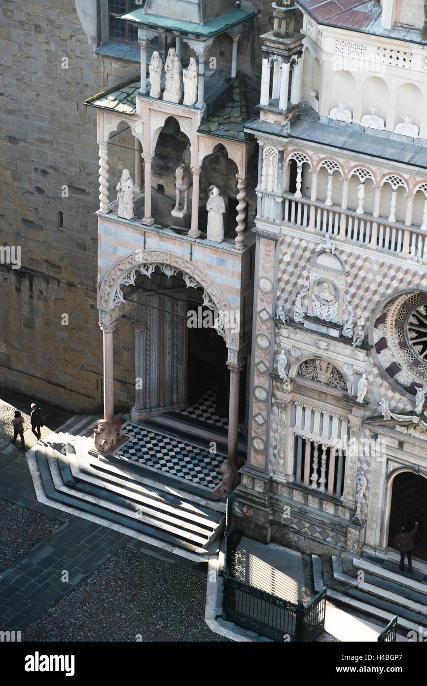 Basilica di Santa Maria Maggiore di Bergamo Alta, Italia Foto Stock