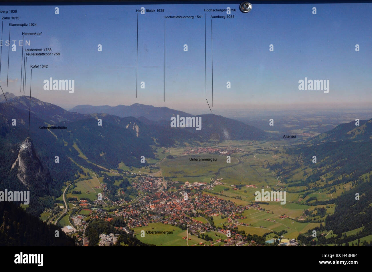 In Germania, in Baviera, bunting's Valley, schema, Foto Stock