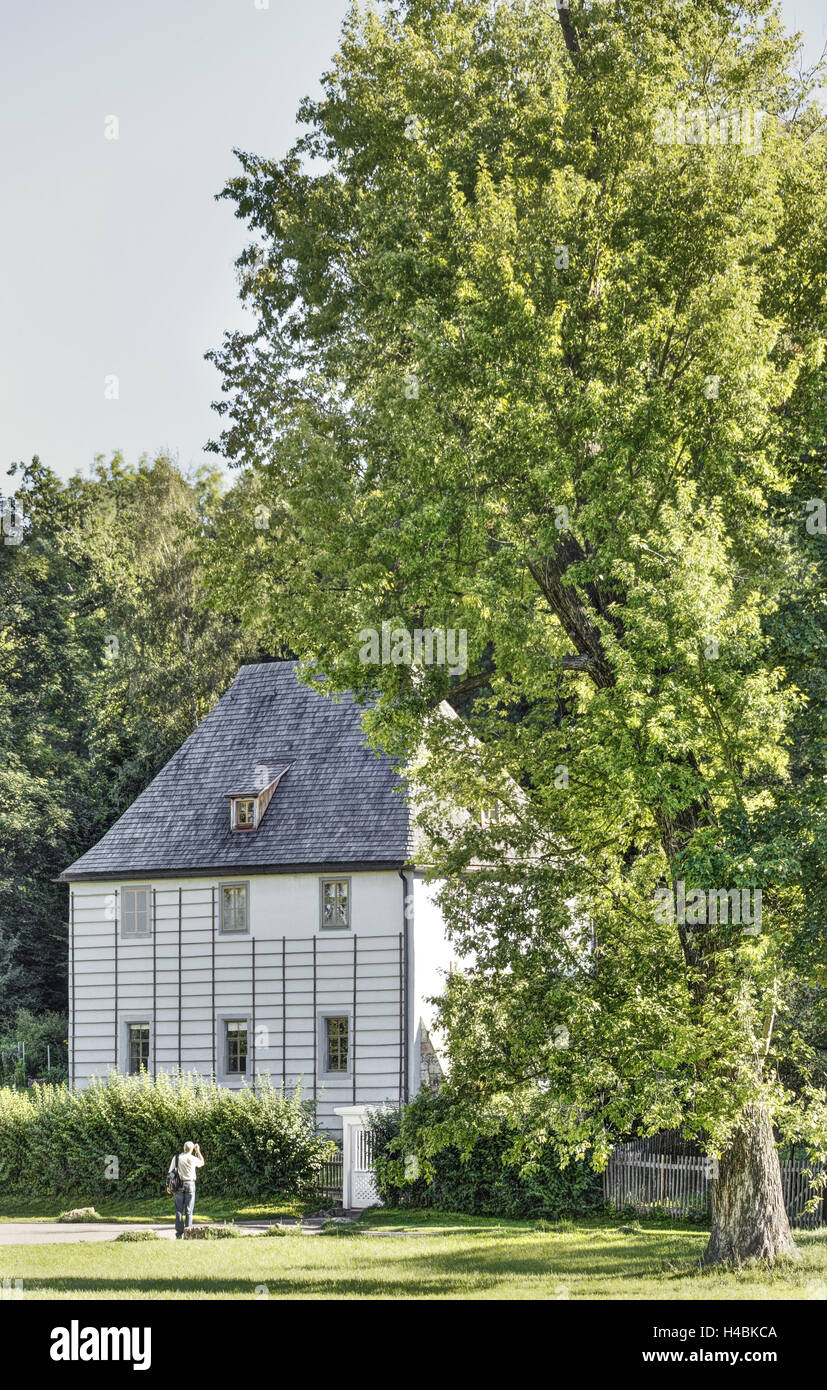 In Germania, in Turingia, Weimar, Goethe casa estiva, turistico, Foto Stock