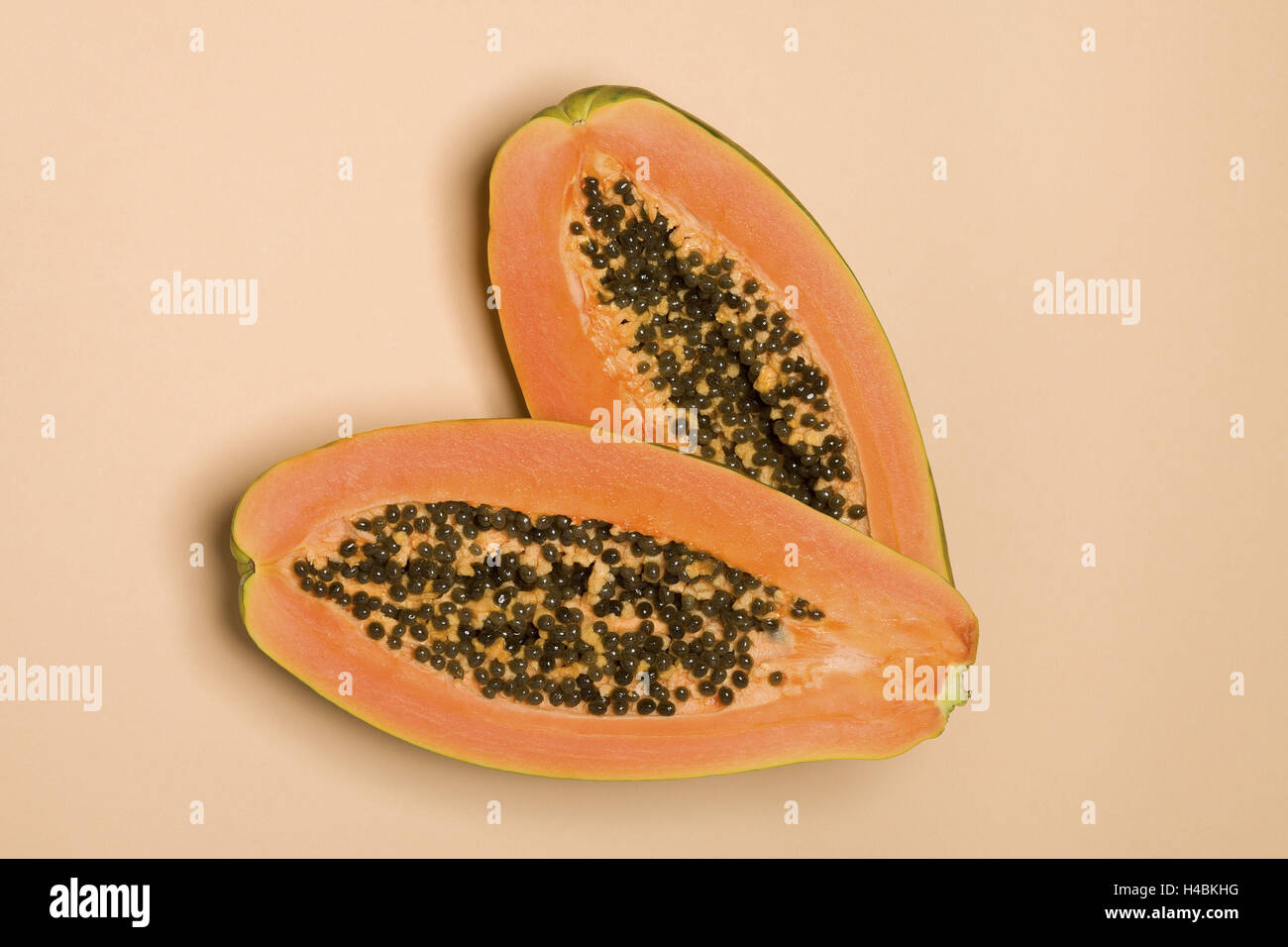 Papaia dimezzato, Foto Stock