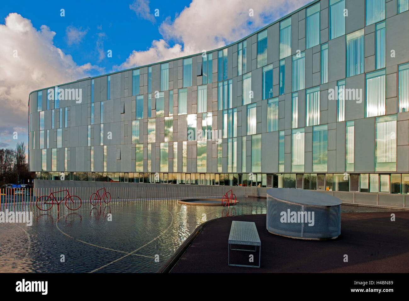 Germania, Mettmann, le autorità di polizia di un cerchio Foto Stock