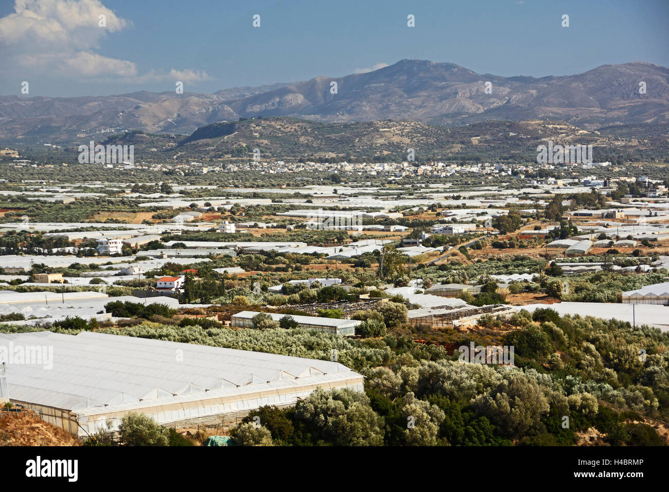 Creta, la regione montagnosa di serre Foto Stock