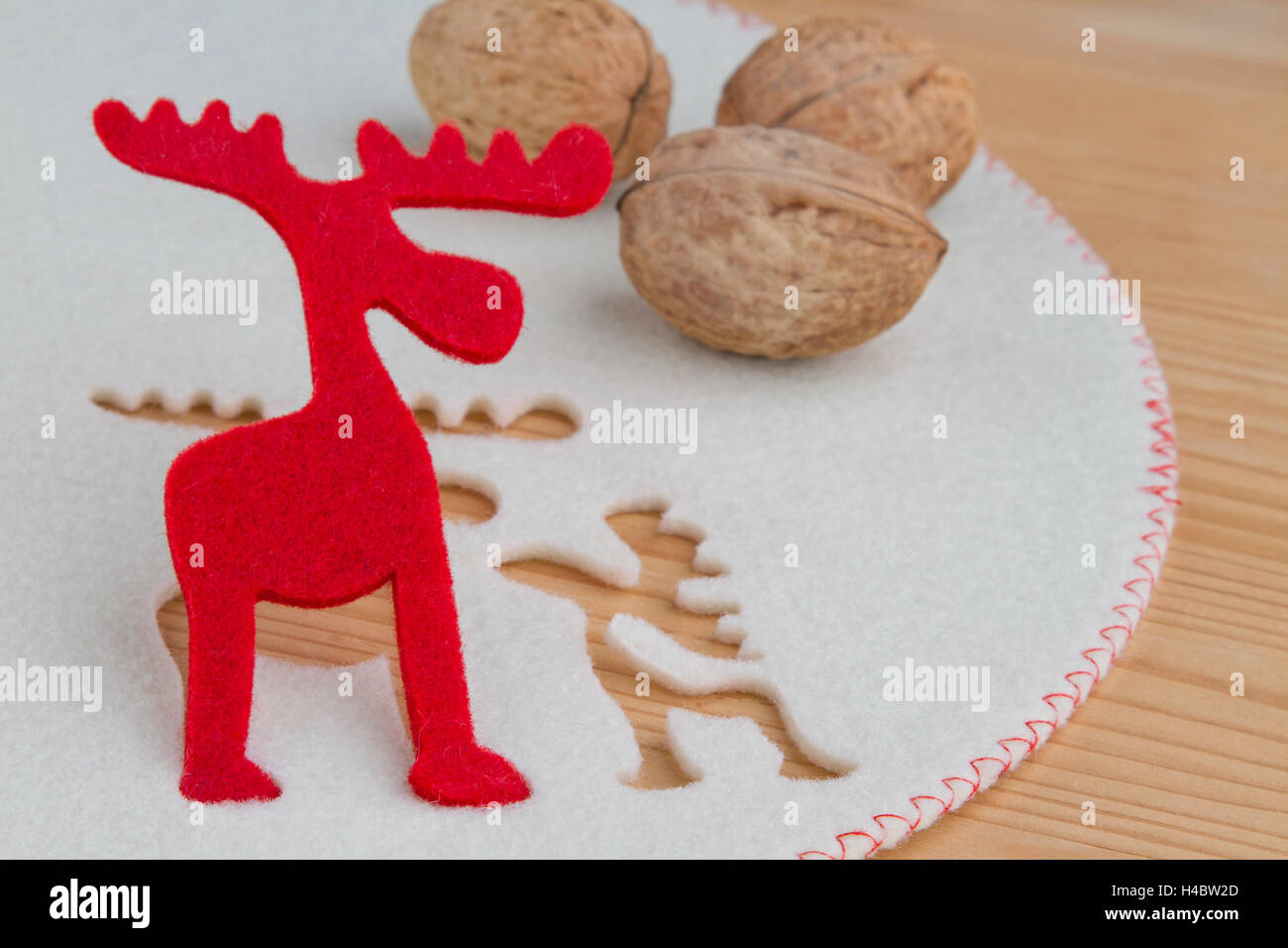 Festa di Natale Decorazioni per la tavola Foto Stock