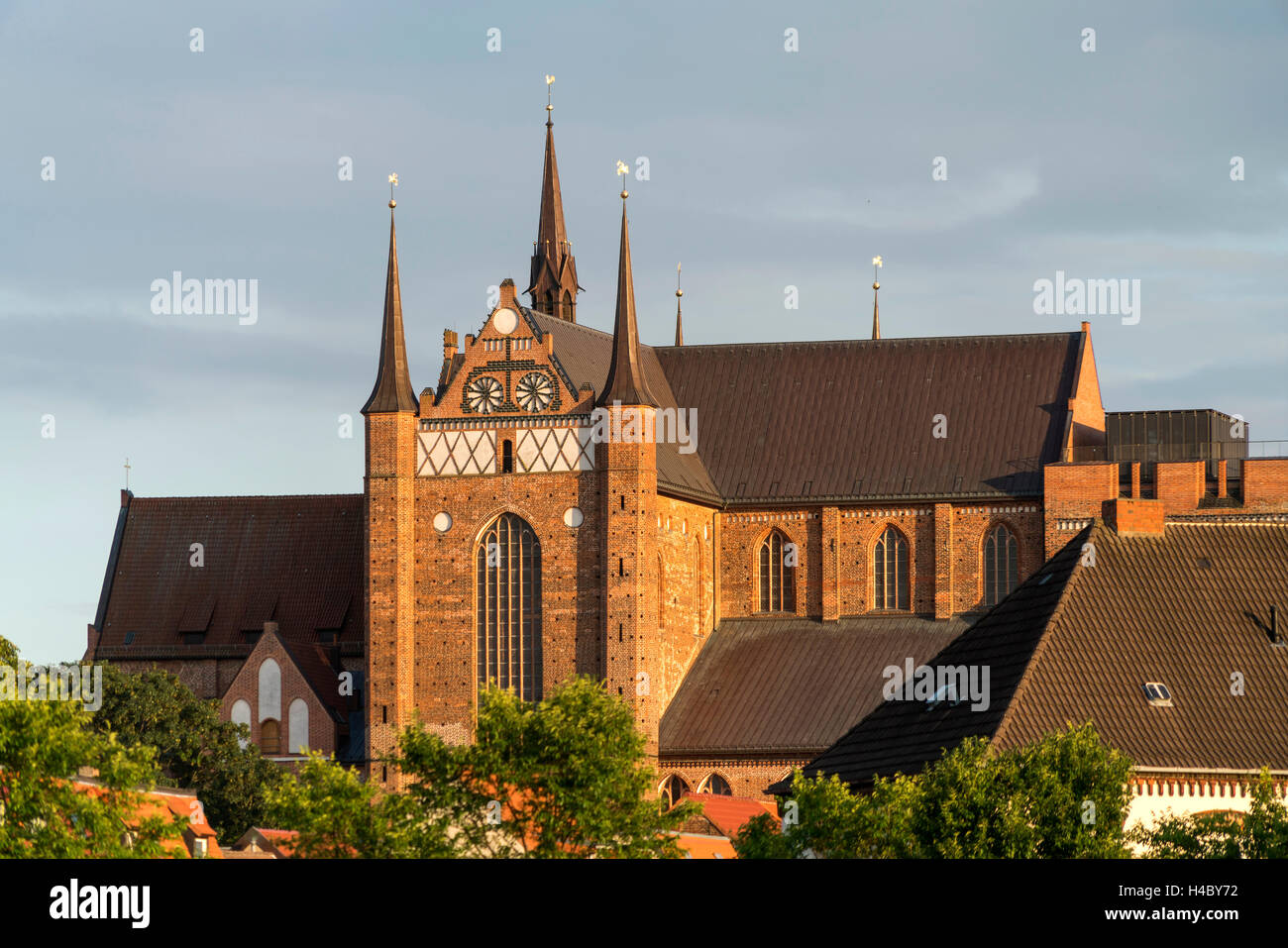 St. Georg Chiesa, città anseatica di Wismar, Meclenburgo-Pomerania Occidentale, Germania Foto Stock