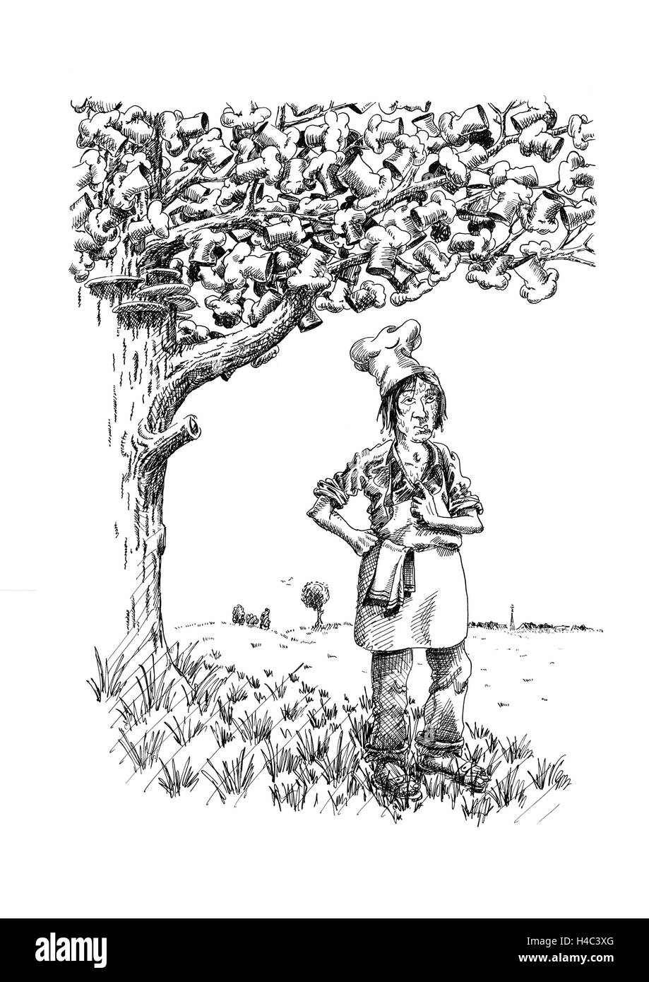 Cucinare in primavera Foto Stock