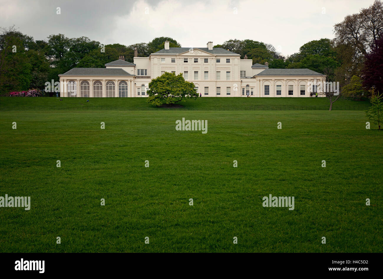 Gran Bretagna, London, Hampstead Heath, architettura, casa, erba, parco Foto Stock