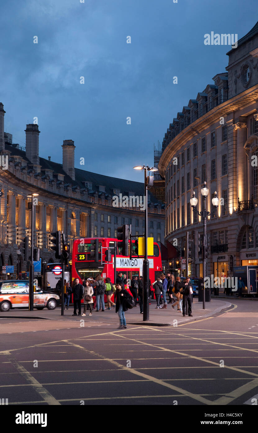 Gran Bretagna, Londra, sera, case, città, architettura Foto Stock