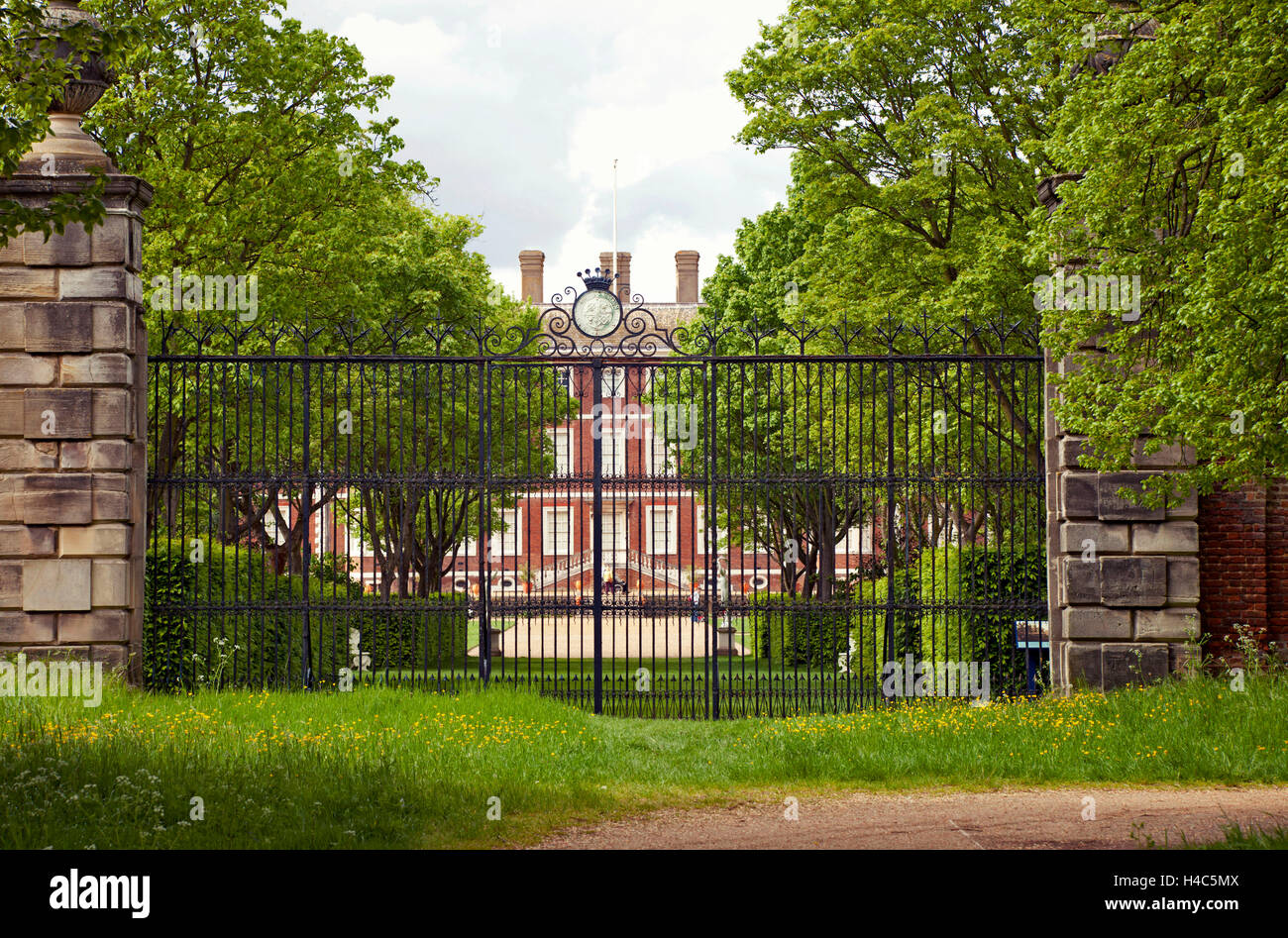 Gran Bretagna, Londra, prosciutto House, Castello, molla, parco, architettura Foto Stock