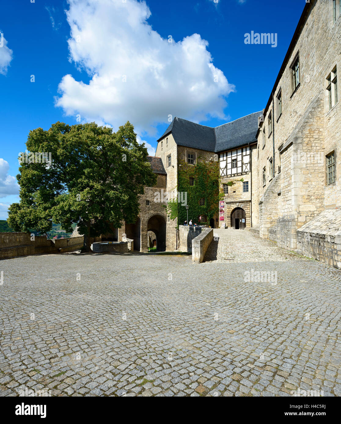 Germania, Sassonia-Anhalt, Burgenlandkreis, Freyburg (Unstrut), il castello di Neuchâtel Foto Stock