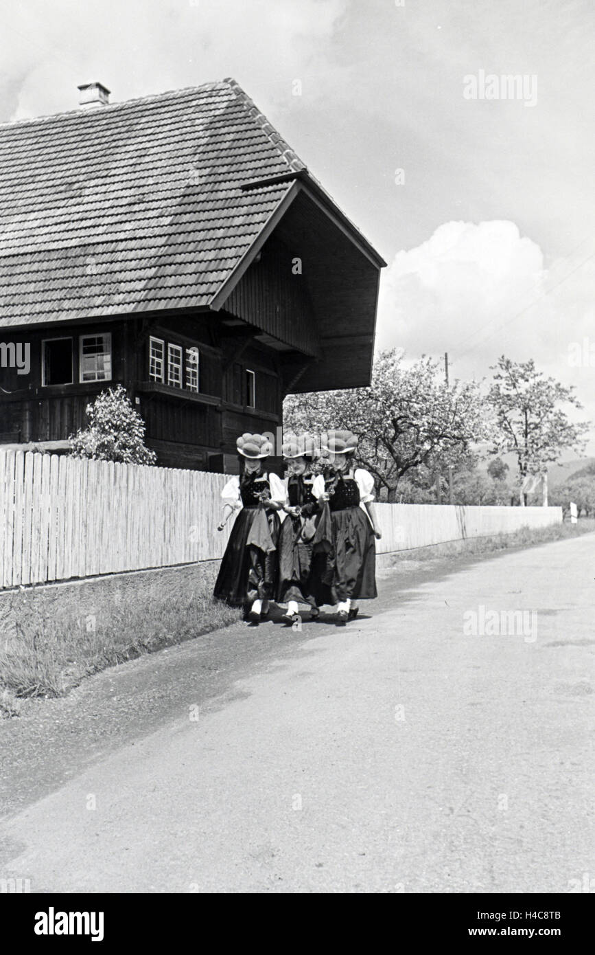 Ein Ausflug in den Schwarzwald, Deutsches Reich 1930er Jahre. Un'escursione nella foresta nera, Germania 1930 Foto Stock