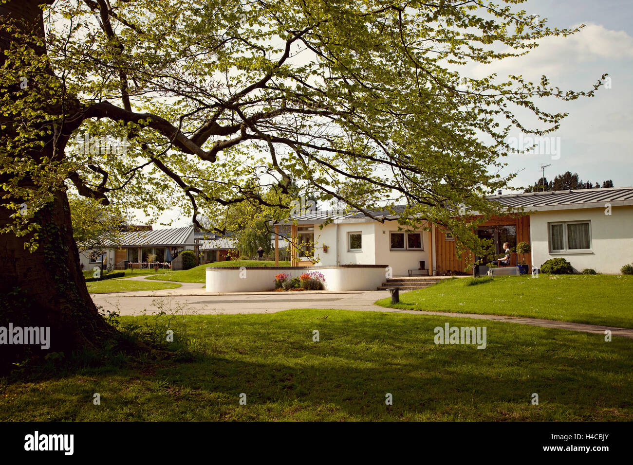 Casa, molla, giardino, architettura Foto Stock